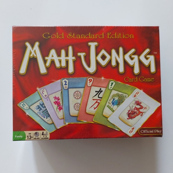 Winning Moves GAMES Games Mah Jongg Card Game Gold Standard Edition
